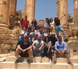 Under the sun in the historic city of Jerash