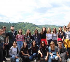 Exchange Students and Volunteers at the Bran Castle