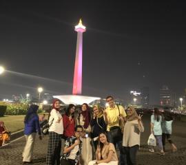 A night in Monas, the icon of Jakarta