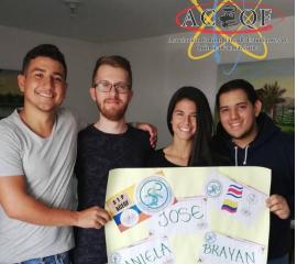Welcome of Daniela, Jose and Brayan from Costa Rica 